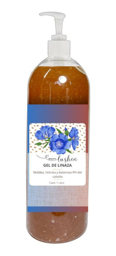 Gel Fijador De Linaza Natural  P/ Moldear 1 L Beauty Lushen