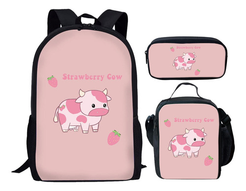 Ystardream Pink Back Packs School Girls Mochila De Vaca De F