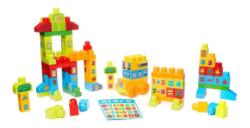 Mega Bloks Construye Y Aprende Matematicas 120 Pz Mattel