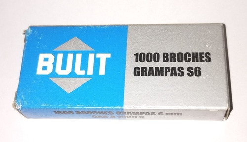 Imagen 1 de 1 de Broche Grampa S6 Bulit X 2 Cajas De 1000 Unidades