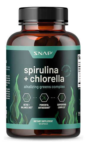 Espirulina Clorella Cápsulas Orgánicas - Spirulina Green Sup