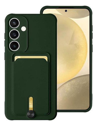 Funda Para Samsung S24 Plus Con Billetera (verde)