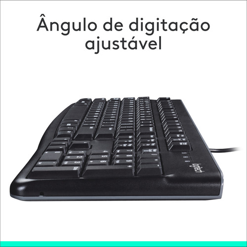 Teclado Com Fio Usb Logitech K120 Com Layout Abnt2
