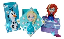 Comprar 3 Souvenirs Cajas De Elsa O Ana, Frozen! Princesas Disney!
