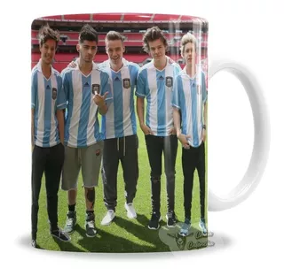 Taza De Cerámica One Direction Camiseta Argentina - En Caja