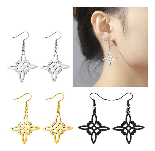 Pendientes Colgantes Con Nudo De Bruja (gd), Pendientes CoLG