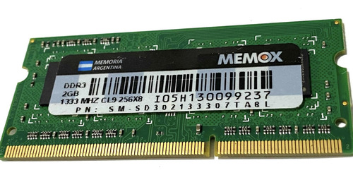 Memorias Ddr3 2gb 1333mhz Sodimm Pc3-10600 Notebook Netbook