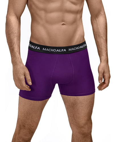 Macho Alfa Boxer Microfibra Hombre Violeta Elástico C45005