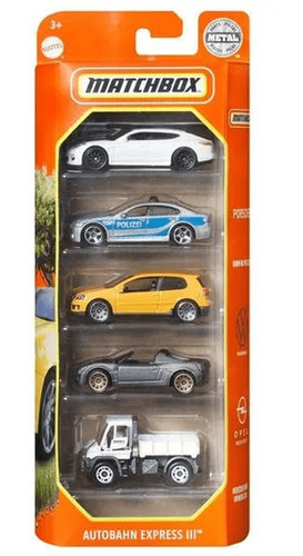 Matchbox Autobahn Express Iii 5-pack 1/64 Autos