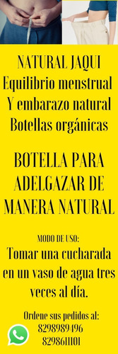 Botellas Orgánicas Para Adelgazar Y Para Estreñimiento