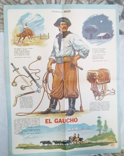 Poster Lamina Antigua De Revista * Anteojito * El Gaucho