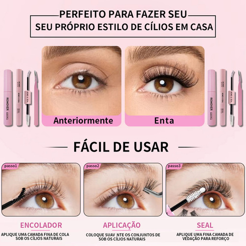 Kit de Extensiones de Pestañas: 30D+40D+50D+60D+80D+100D, Lash Curvatura D 8 - 16mm, Mixtas con Pegamento, Pinzas y Removedor. Kit Completo de Extensiones de Pestañas Individuales para DIY en Casa