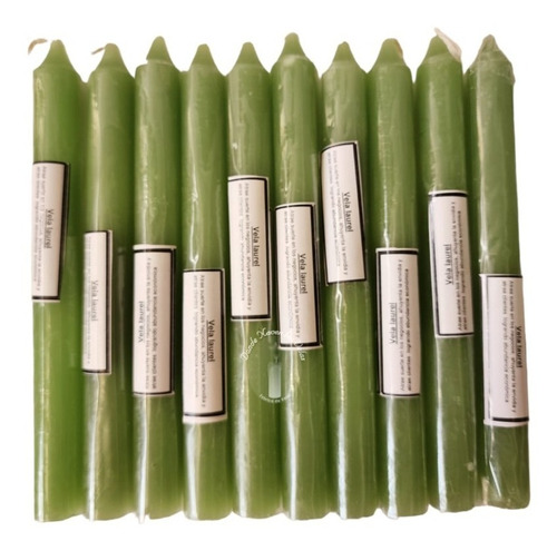 Velas Lisas Laurel Esotericas Pack De 10