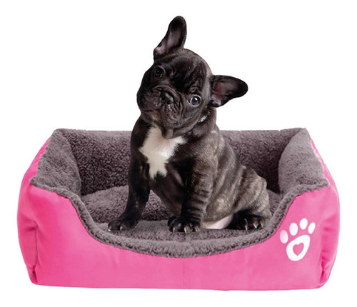 Cama Para Perro Mascota 60x51x18 Mediano Color Rosa