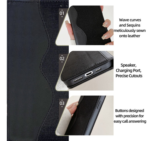 Funda Tipo Cartera Para La Serie Zte, Funda Tipo Libro De Piel Sintética Con Tapa Para Tarjetas Y Funda Delgada Con Función Atril