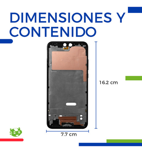 Marco Bisel De Pantalla Slim Company Para Huawei Y9 2019 Jkm-lx2 Jkm-lx3 Jkm-al00 Jkm-tl00 Jkm-al00a Jkm-al00b Color Negro