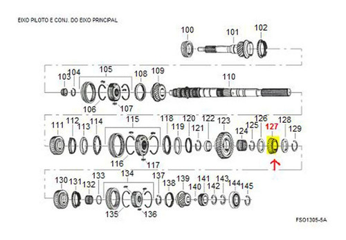 Imagem 3 de 6 de Cone Rolamento Cônico Eixo Entalhado S10 Blazer Ac20 F1000