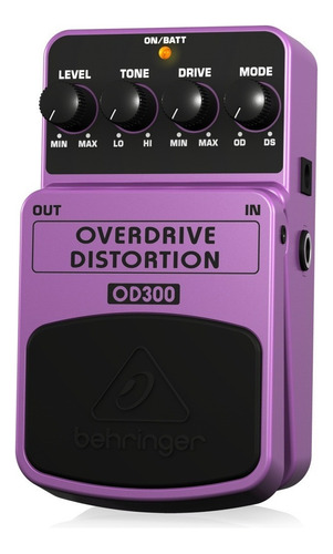 Pedal De Efecto Behringer Overdrive/distortion Od300  Lila