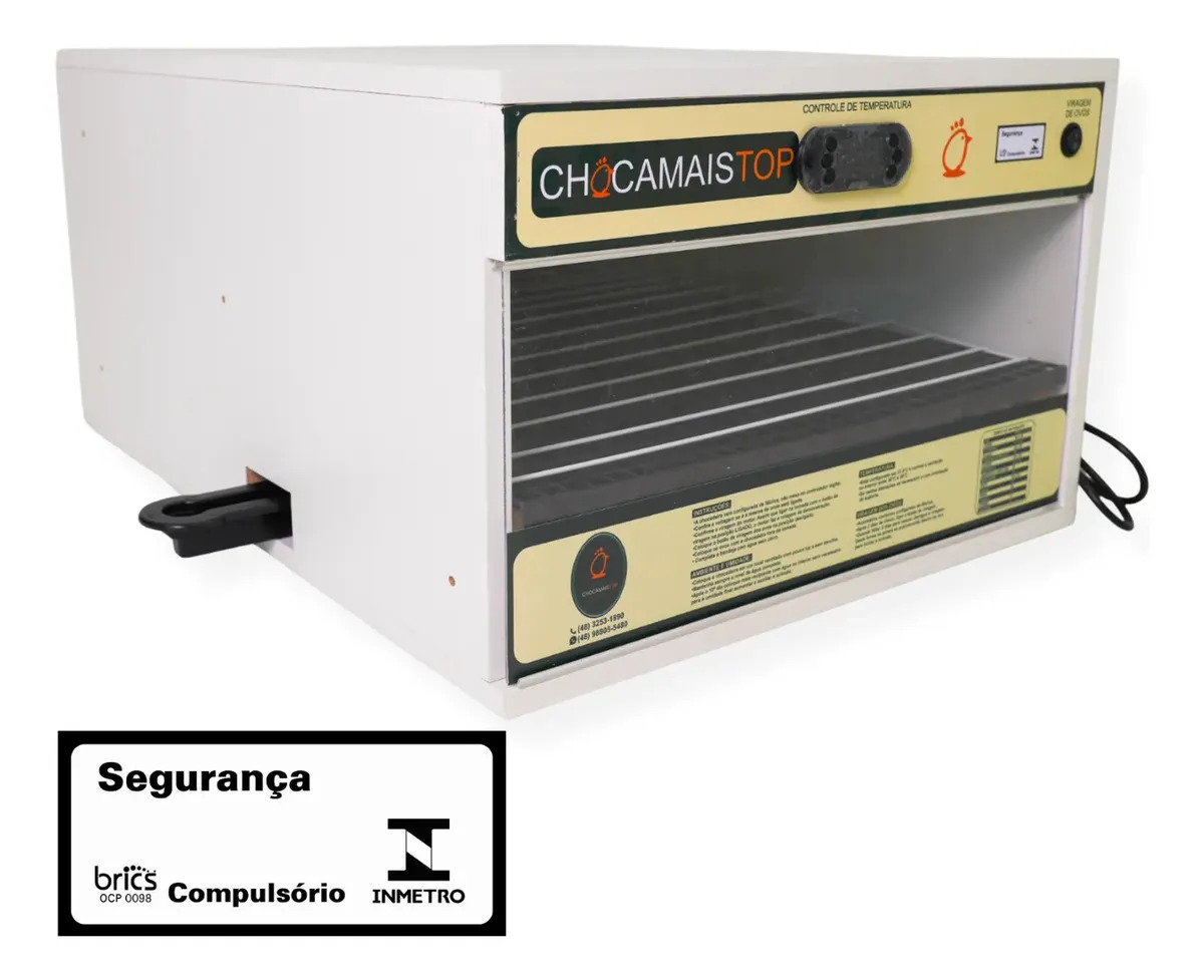 Chocadeira Automática Chocmais CHM 120 para 120 Ovos 170W Branca