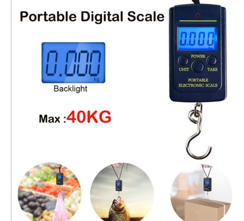 Báscula Mini Digital Para Maletas De Viaje O Comida.