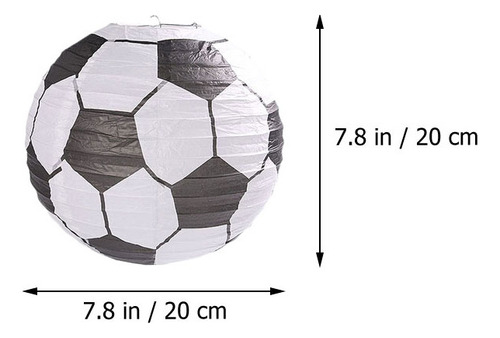 Lâmpada De Lanternas De Bola, Papel De Futebol, Decorações D
