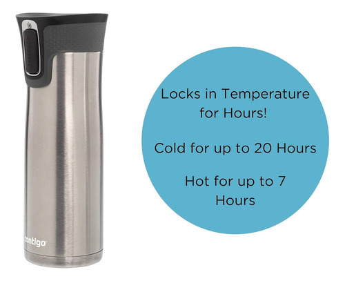 Contigo ® Westloop Termo Acero Inoxidable Cierre Botón 700ml