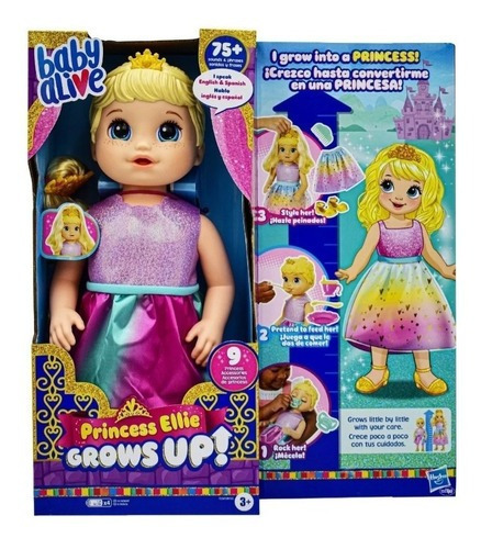 Baby Alive Princess Ellie realmente cresce e fala Hasbro
