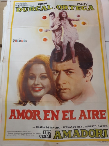 Afiche De Cine Original 1529- P.ortega-amor En El Aire-