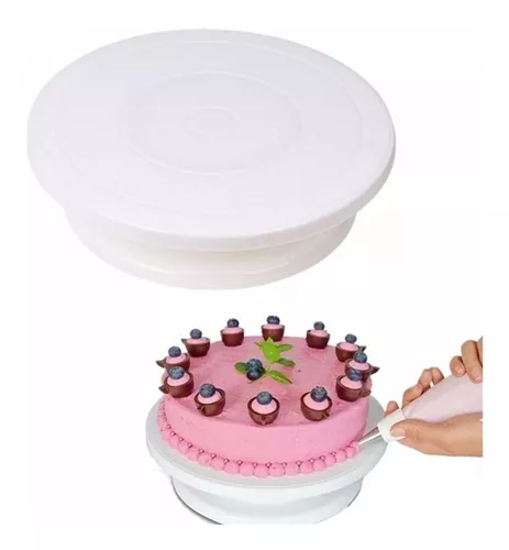 Soporte giratorio para tartas, plato giratorio de 360° para