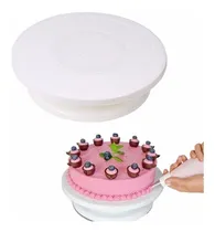 Comprar Plato Base Giratorio Con Base Pie 28cm Plastico Torta Reposteria Para Decorar Tortas Pasteleria Giro 360 Decoracion