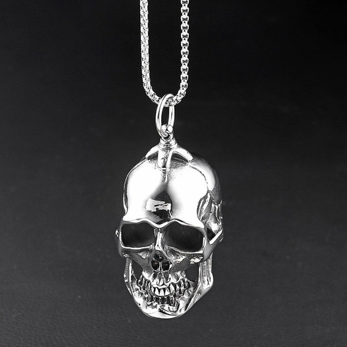 Imagen 2 de 5 de Dije De Calavera Acero Inoxidable 104 Gramos