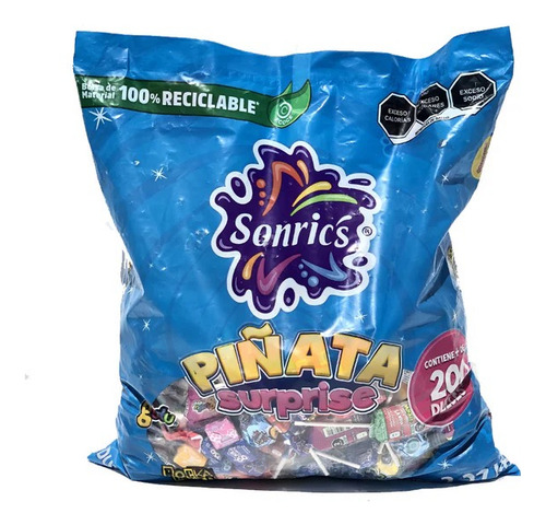 Surtido De Dulces Sonric´s Piñata Surprise 2 Kg
