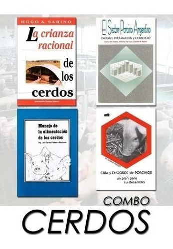 Combo 4 Libros Sobre Cerdos