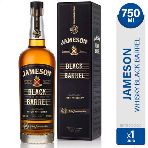 Imagen 1 de 7 de Whisky Jameson Black Barrel Irlandes Triple Destilado 