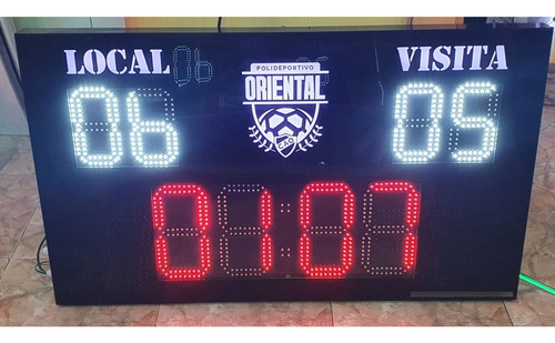 Imagen 9 de 9 de Tablero Electrónico Led Cancha Fútbol 5 Interior O Exterior