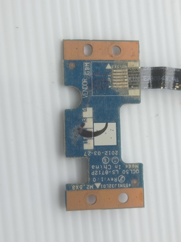 Boton De Encendido Hp Envy M6-1205dx Ls-8712p 686917-001 (Usado)
