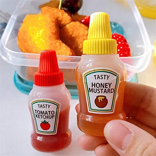 Botellas Pequeñas De Salsa De Tomate, Rellenables, 25 Ml, Pa