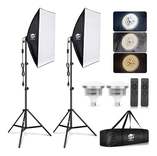 Kit Studio Lights Equipo De Iluminacion De Fotografia Led