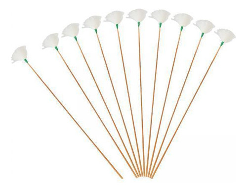 2 X 10x Orejeras De Plumas De Ganso Cómodas Para Hilo Verde