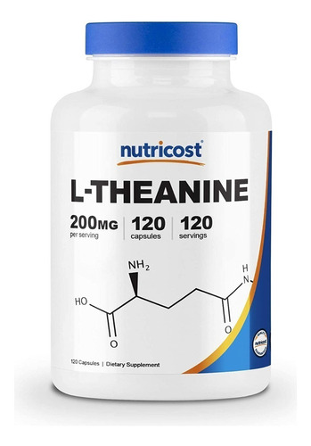 Teanina - L-theanine Nutricost - 200 Mg 120caps ,