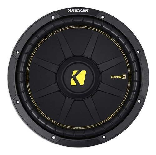 Subwoofer Kicker 44CWCS124 CompC CWCS124 12 Pulgadas 600 Watts Máximo 300 Watts Rms 4 Ohms Bobina Sencilla Color Negro