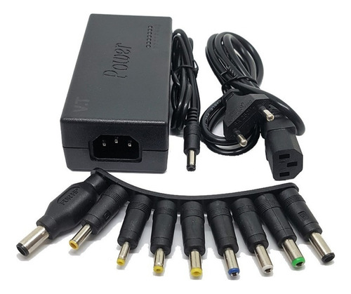 Cargador Universal Notebook Ajustable 9 Puntas 120w 12-24v