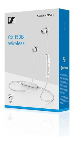 Imagen 4 de 4 de Audífonos Inalámbrico Sennheiser Blanco Cx 150 Bt - S013