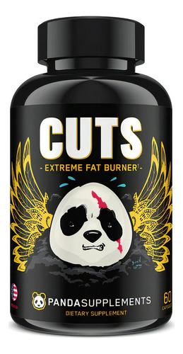 Panda Cuts Extreme Fat Burner 60 cápsulas, sabor sem sabor