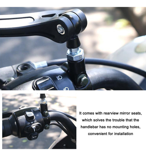 Espejo Retrovisor Para Bicicleta Eléctrica, Motocicleta Gira