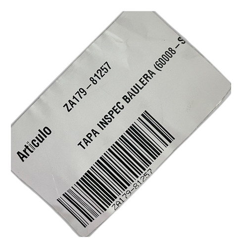 Tapa Inspeccion Baulera Zanella Styler 150 Exclusive Z3