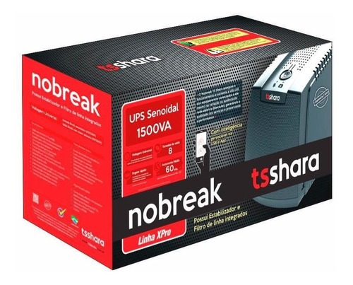 Nobreak Ts Shara Ups Xpro Senoidal 1500va Universal Bivolt