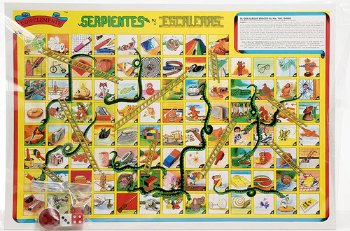 Don Clemente Serpientes Y Escaleras Auténtico Juego Mexicano