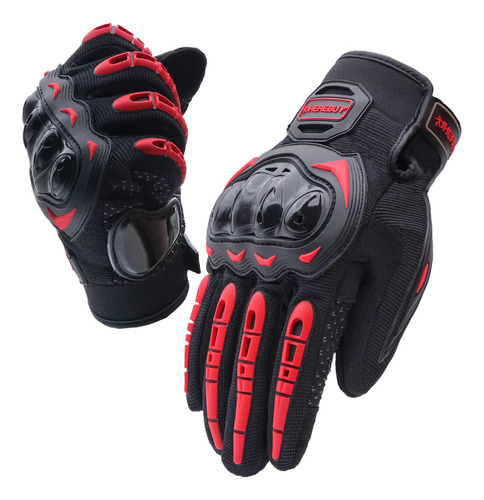 Motorcycle Gloves Touch Screen Full Finger Riding Gloves Knu