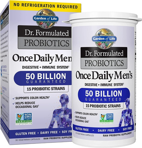 Probioticos 50 Billon Hombre 30 Capsulas Garden Of Life